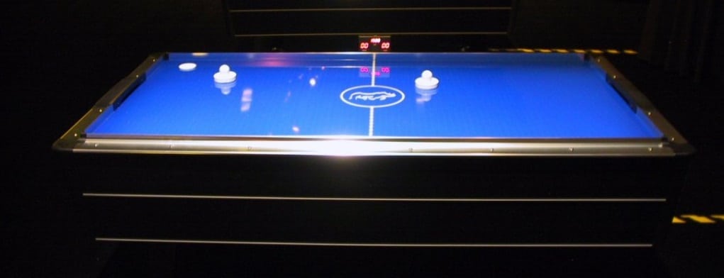 7-ft Air Hockey Table with LED Electronic ScoringHathaway Top Shelf
